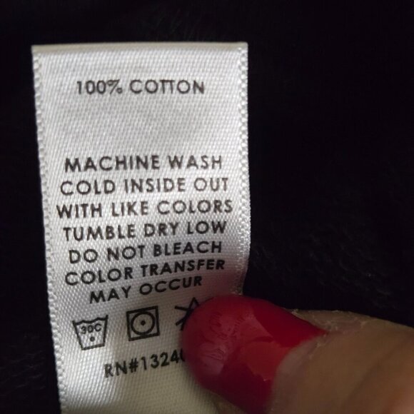 Cotton Citizen Milan Crew Sweatshirt Jet Black Sustainable Cotton Size L - Picture 8 of 8